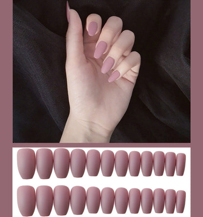 GlamFrost™ Frosted Ballet Fake Nails (24pcs Set)