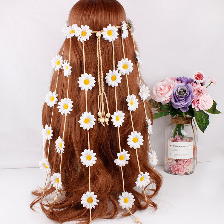 BohoBloom™ Sunflower Garland Hair Band