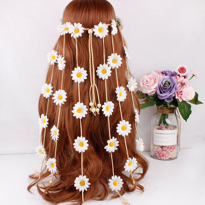 BohoBloom™ Sunflower Garland Hair Band