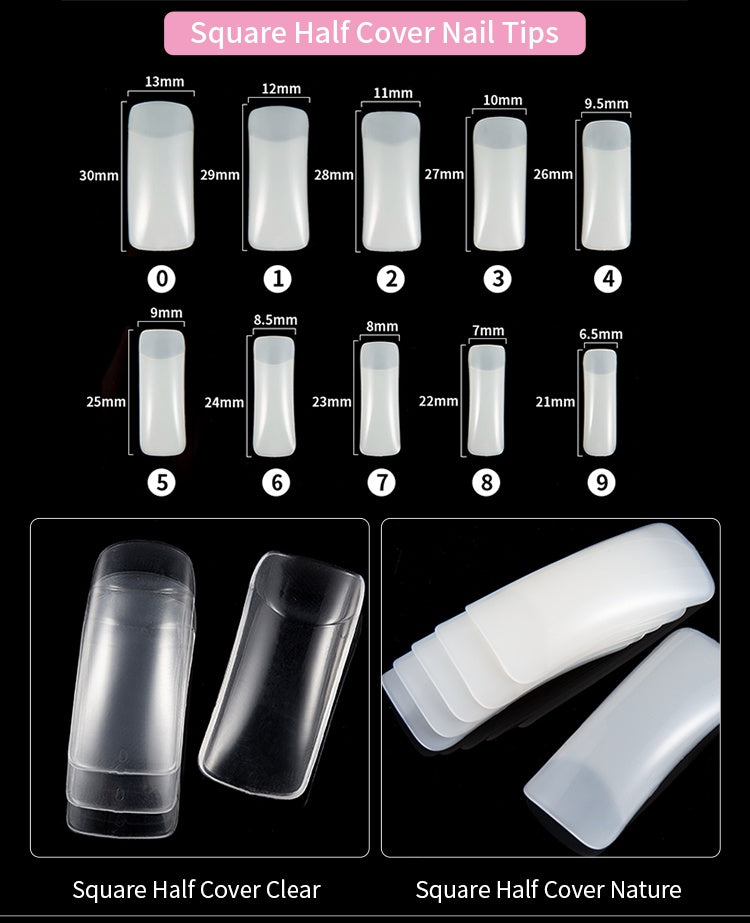 ProFrench™ 500-Piece Acrylic French Nails Set