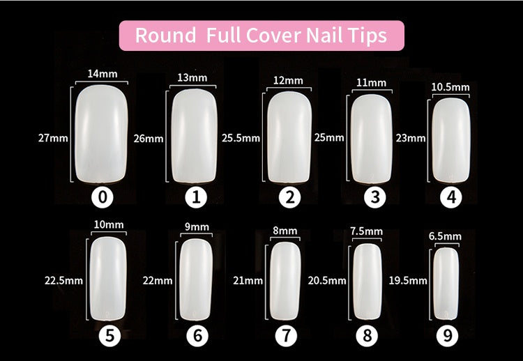 ProFrench™ 500-Piece Acrylic French Nails Set