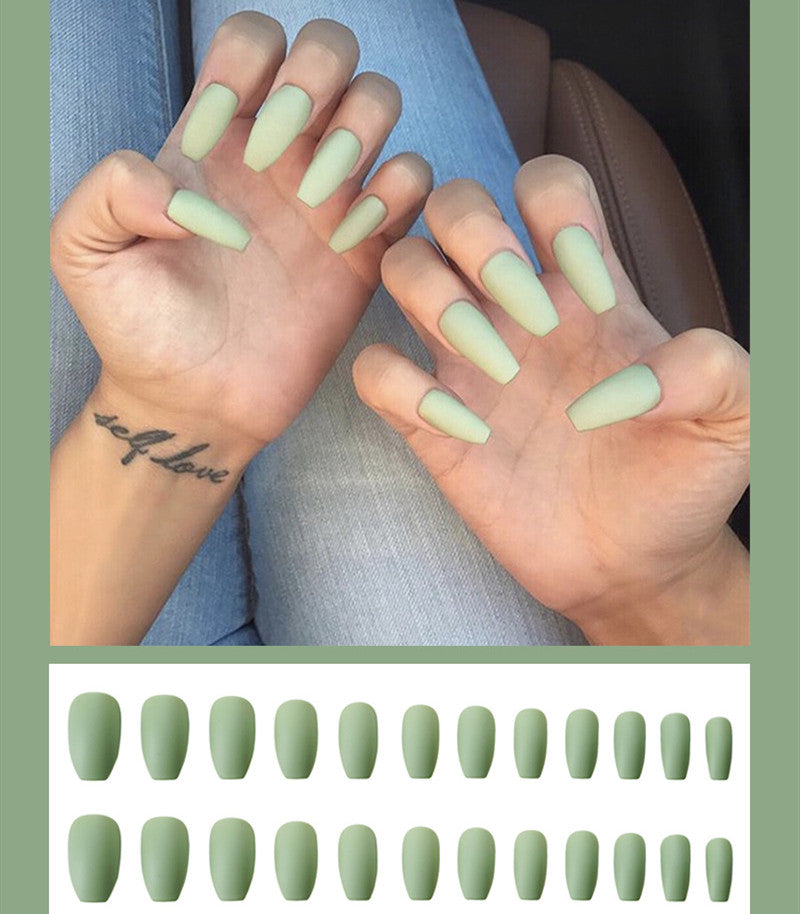 GlamFrost™ Frosted Ballet Fake Nails (24pcs Set)