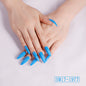 AlmondGlam™ Long Pointed Solid Color False Nails
