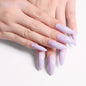 AlmondGlam™ Long Pointed Solid Color False Nails