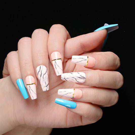 MarbleBallet™ Coffin Fake Nails (24pcs Set)