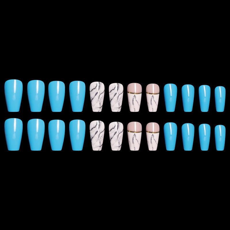 MarbleBallet™ Coffin Fake Nails (24pcs Set)
