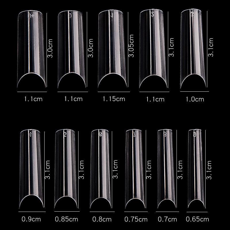 LuxeFrench™ Long Artificial Nails (50pcs per Size)