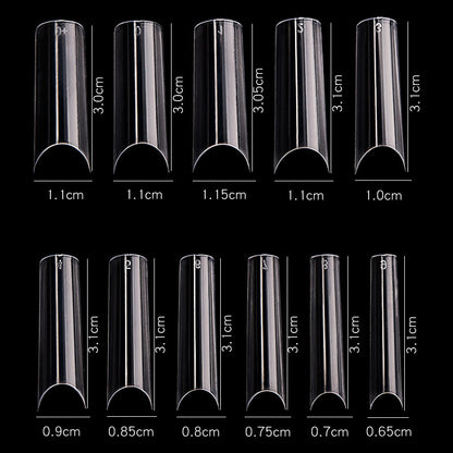 LuxeFrench™ Long Artificial Nails (50pcs per Size)