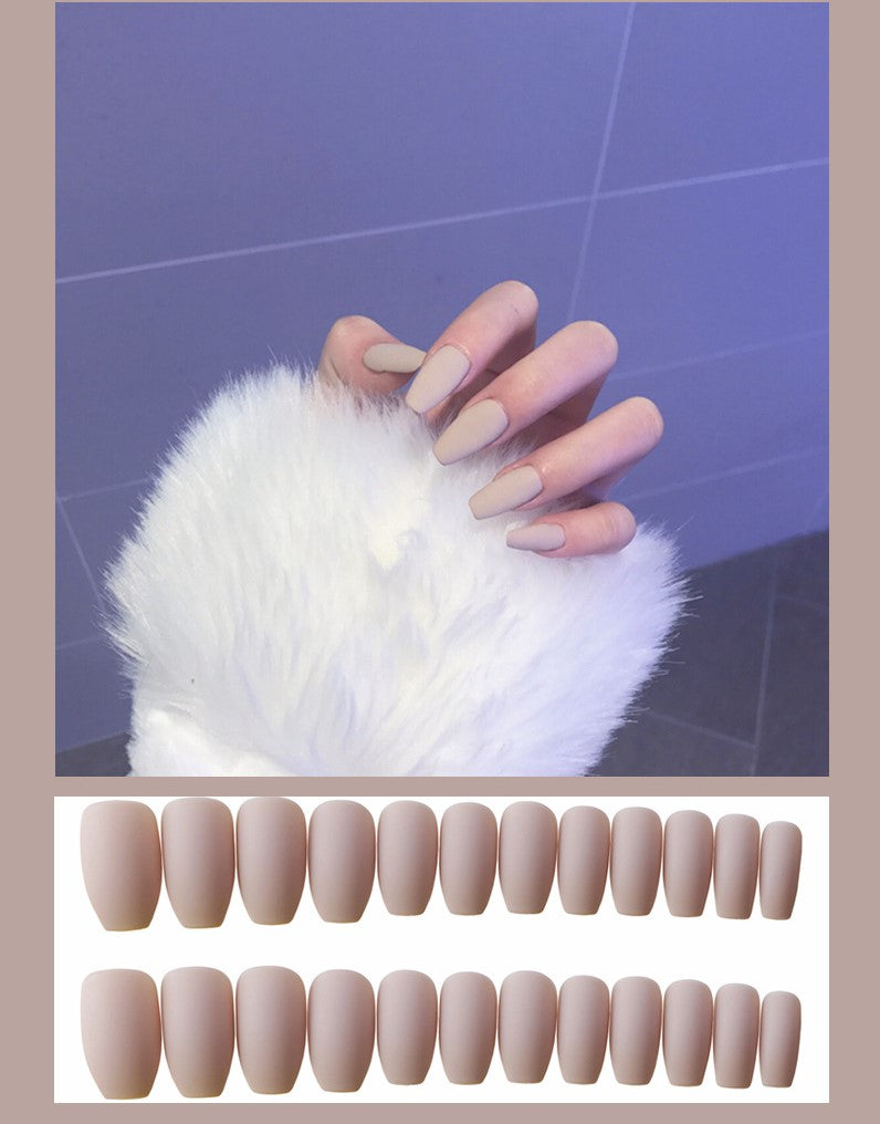 GlamFrost™ Frosted Ballet Fake Nails (24pcs Set)