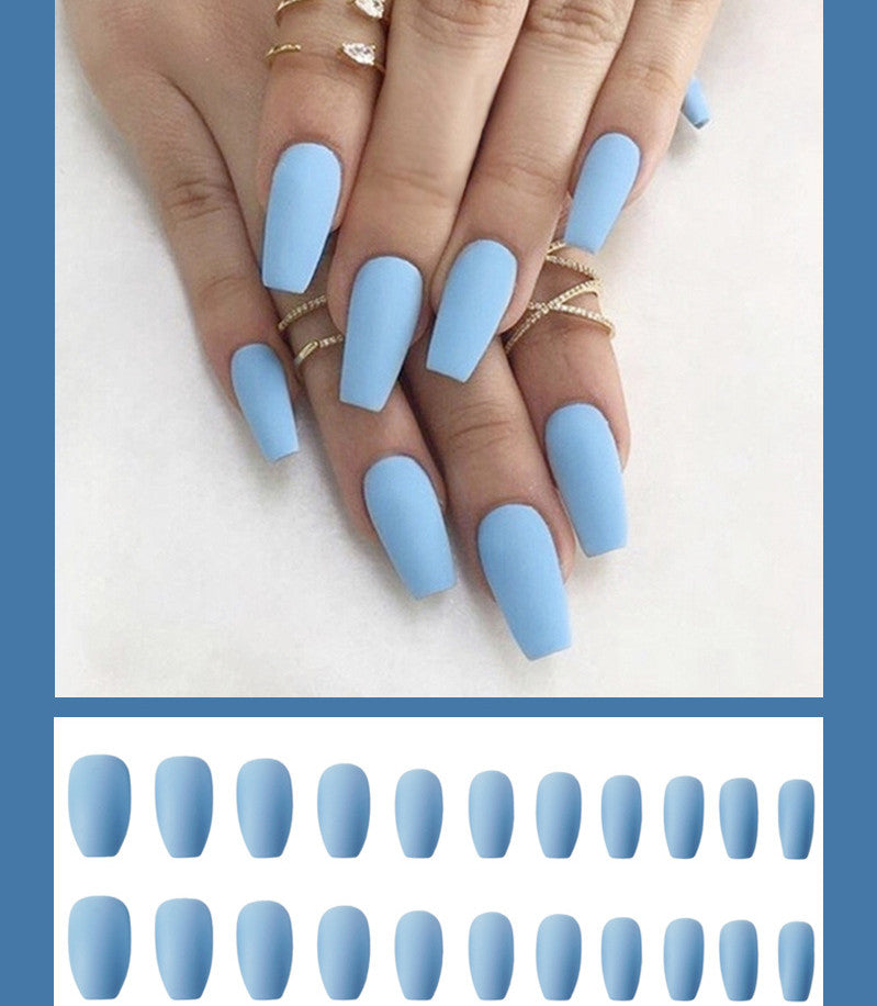 GlamFrost™ Frosted Ballet Fake Nails (24pcs Set)