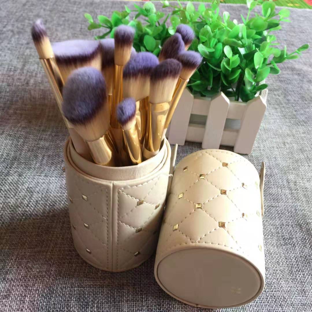 ProArtist™ 12-Piece Makeup Brush Set with Storage Buckets