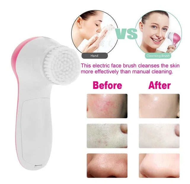 GlowSpin™ 5-in-1 Electric Facial Cleansing Brush