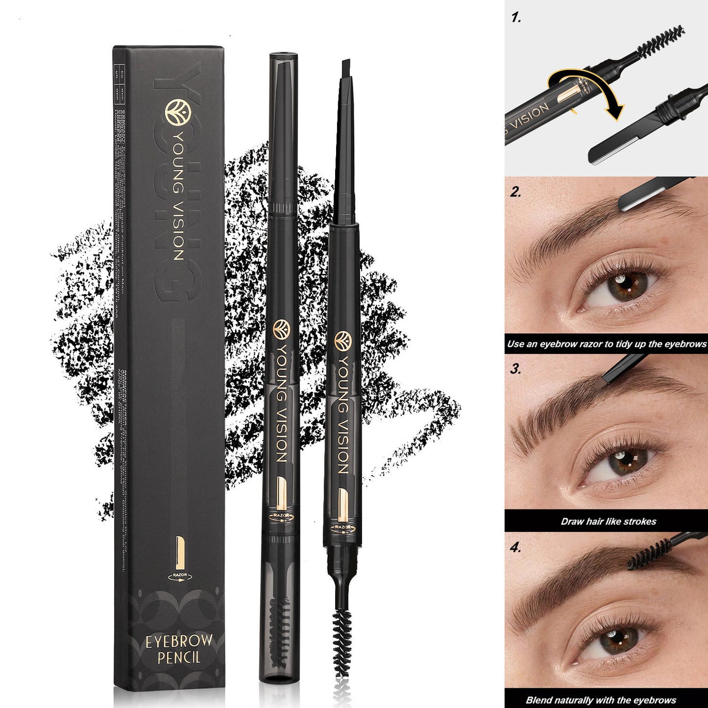 FogSense™ 3-in-1 Waterproof Eyebrow Pencil