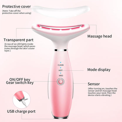 SculptEase™ 3-in-1 Heated Facial & Neck Massager