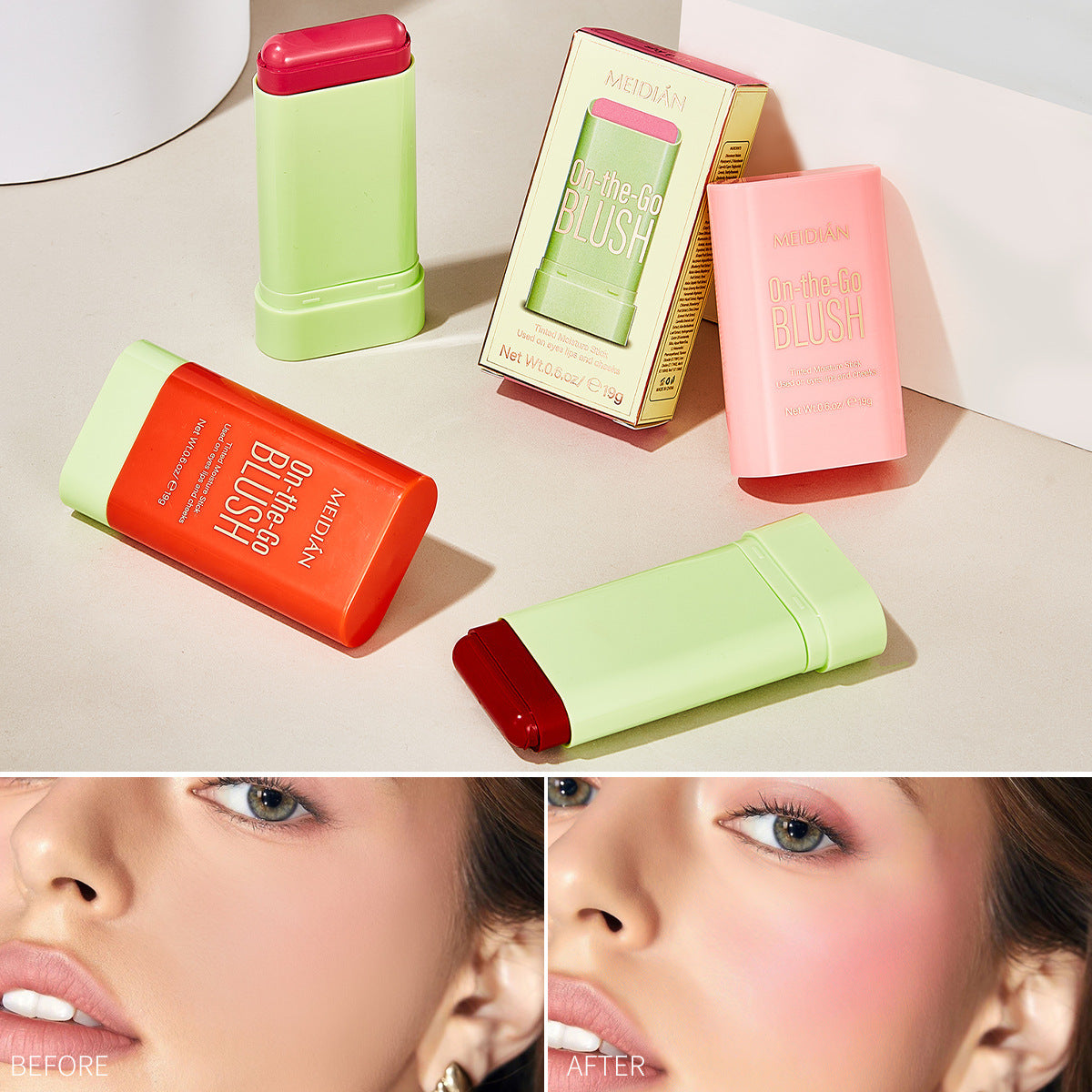 GlowMe™ Natural Nude Rouge Blush (19g)