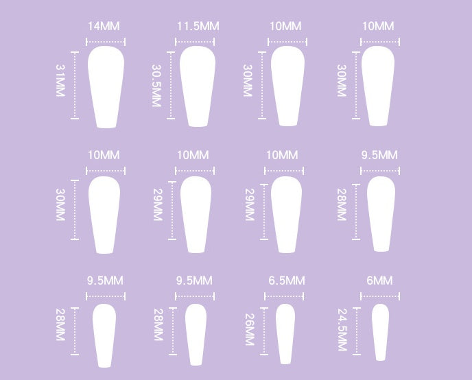 SoftGlam™ Finished Press-On False Nails (24pcs Set)
