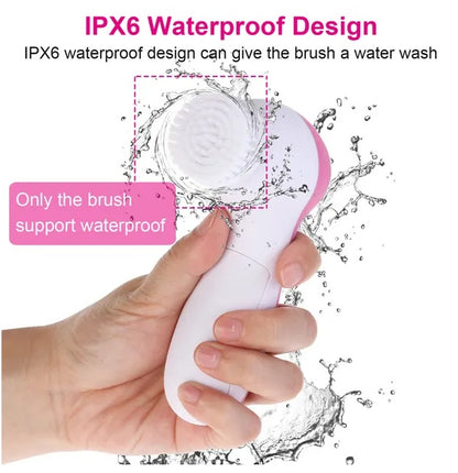 GlowSpin™ 5-in-1 Electric Facial Cleansing Brush