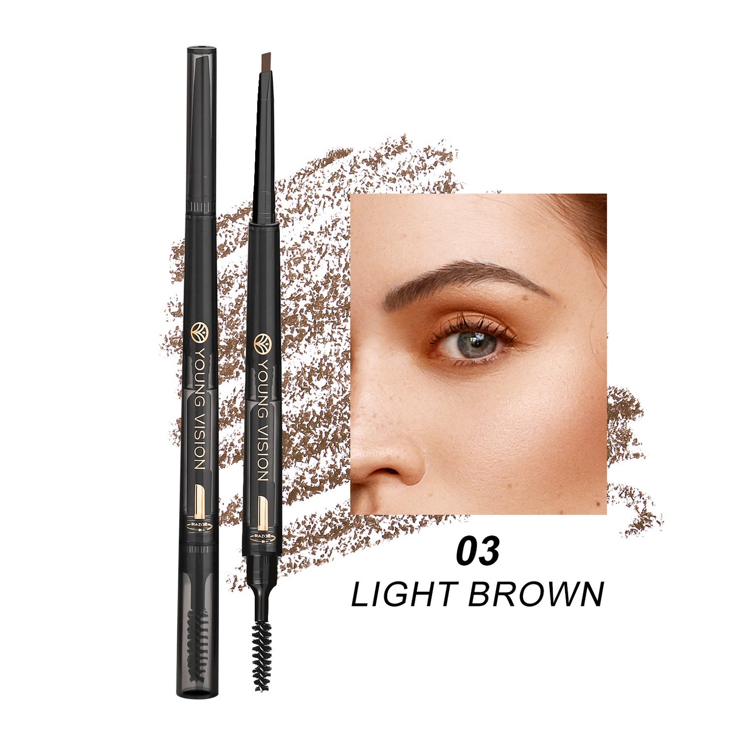 FogSense™ 3-in-1 Waterproof Eyebrow Pencil