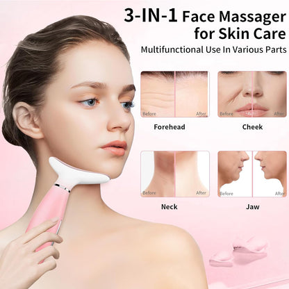 SculptEase™ 3-in-1 Heated Facial & Neck Massager