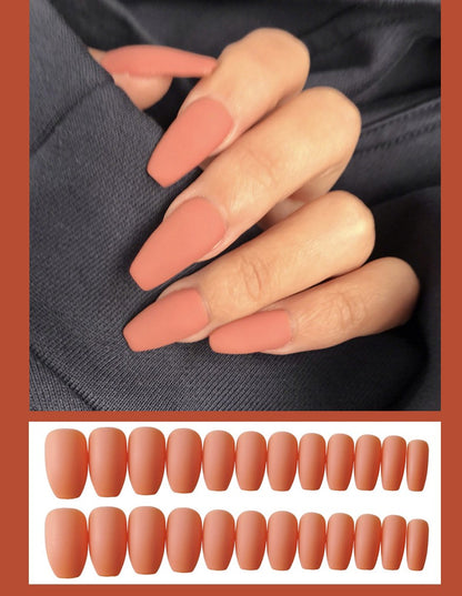 GlamFrost™ Frosted Ballet Fake Nails (24pcs Set)