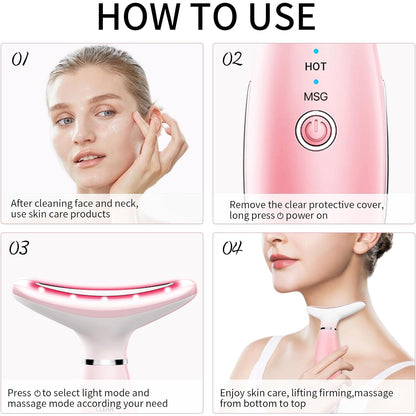 SculptEase™ 3-in-1 Heated Facial & Neck Massager