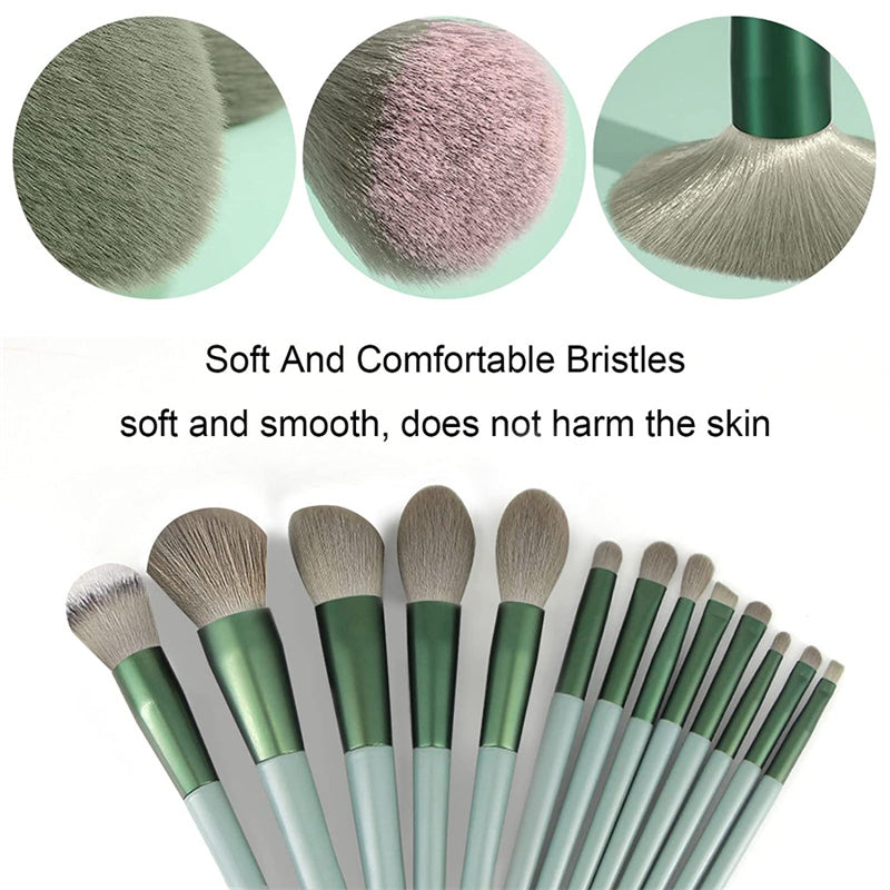 ProGlow™ 13-Piece Professional Makeup Brush Set