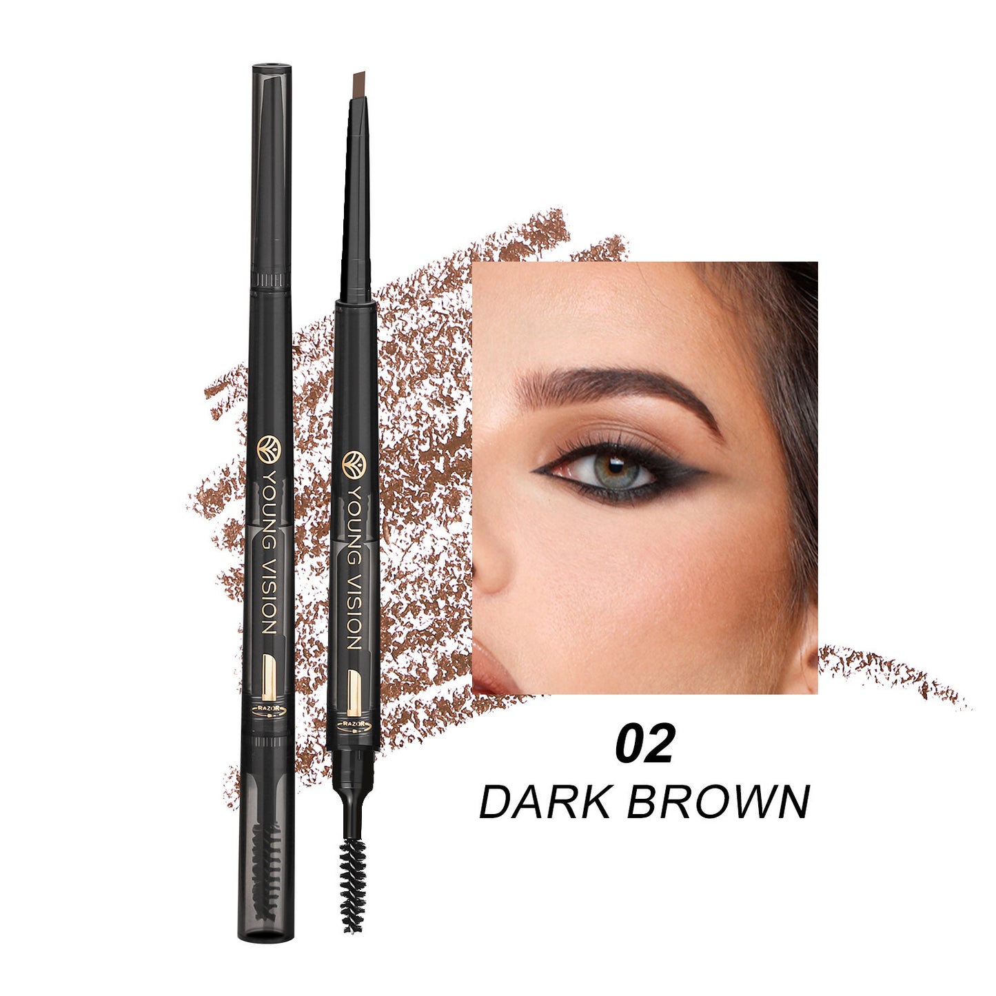 FogSense™ 3-in-1 Waterproof Eyebrow Pencil